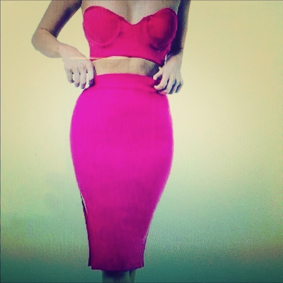 Tub top two piece bandage skirt set - Picture 1 of 1